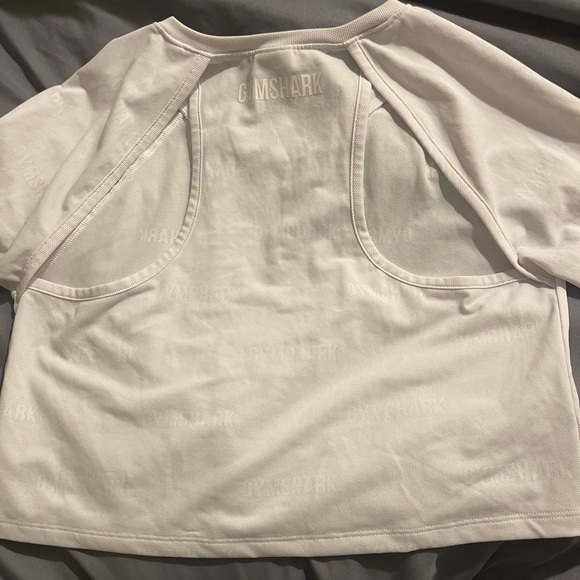 GYMSHARK LONG SLEEVE CROP TOP WHITE SIZE XS - Picture 6 of 9